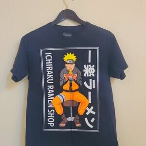Narutu Ichiraku Ramen Shop Anime T-Shirt 100 Percent Cotton SZ  M *Flaw
